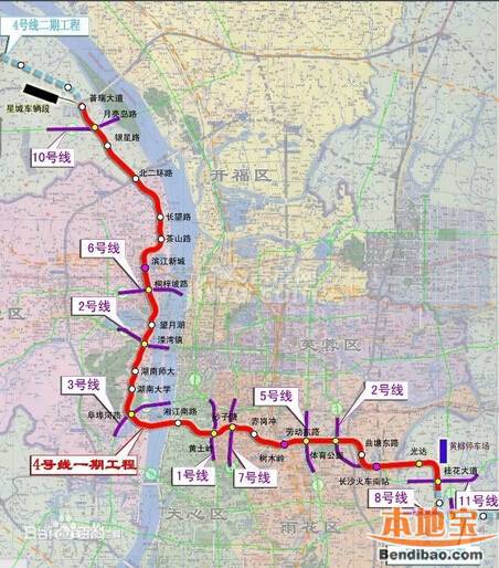 长沙地铁4号线工程进度（更新中）