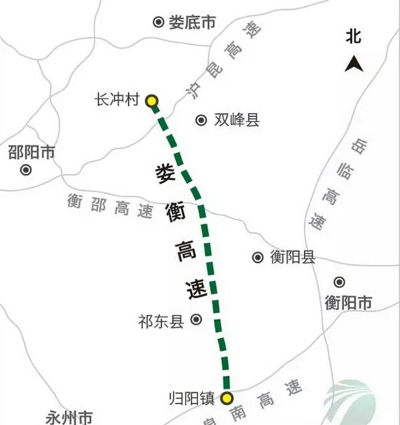 娄衡高速公路规划图